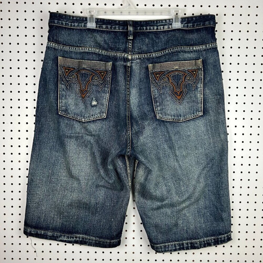 Route 66 Y2K Baggy Grunge Jeans Size 40 Stitched Pockets Dark Wash Wide Leg‎ 90s